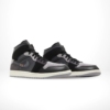 Angled front view of a full pair of Air Jordan 1