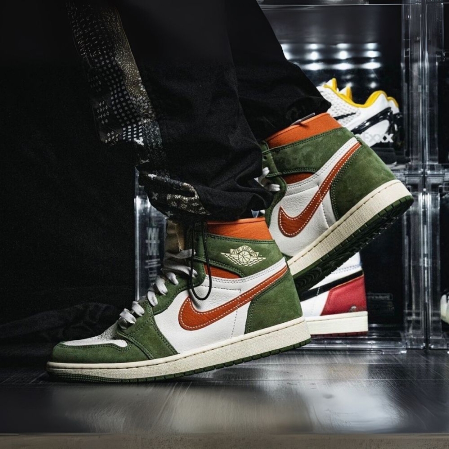 On-foot of the Air Jordan 1