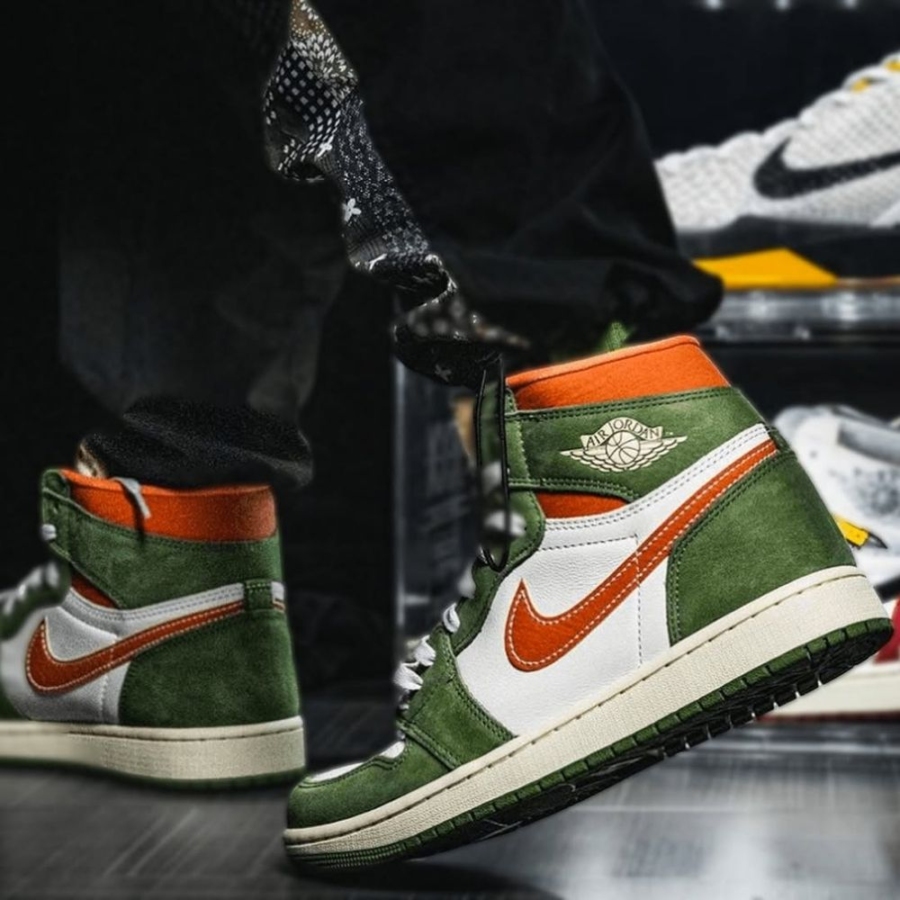 On-foot of the Air Jordan 1