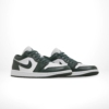Angled front view of a full pair of Air Jordan 1