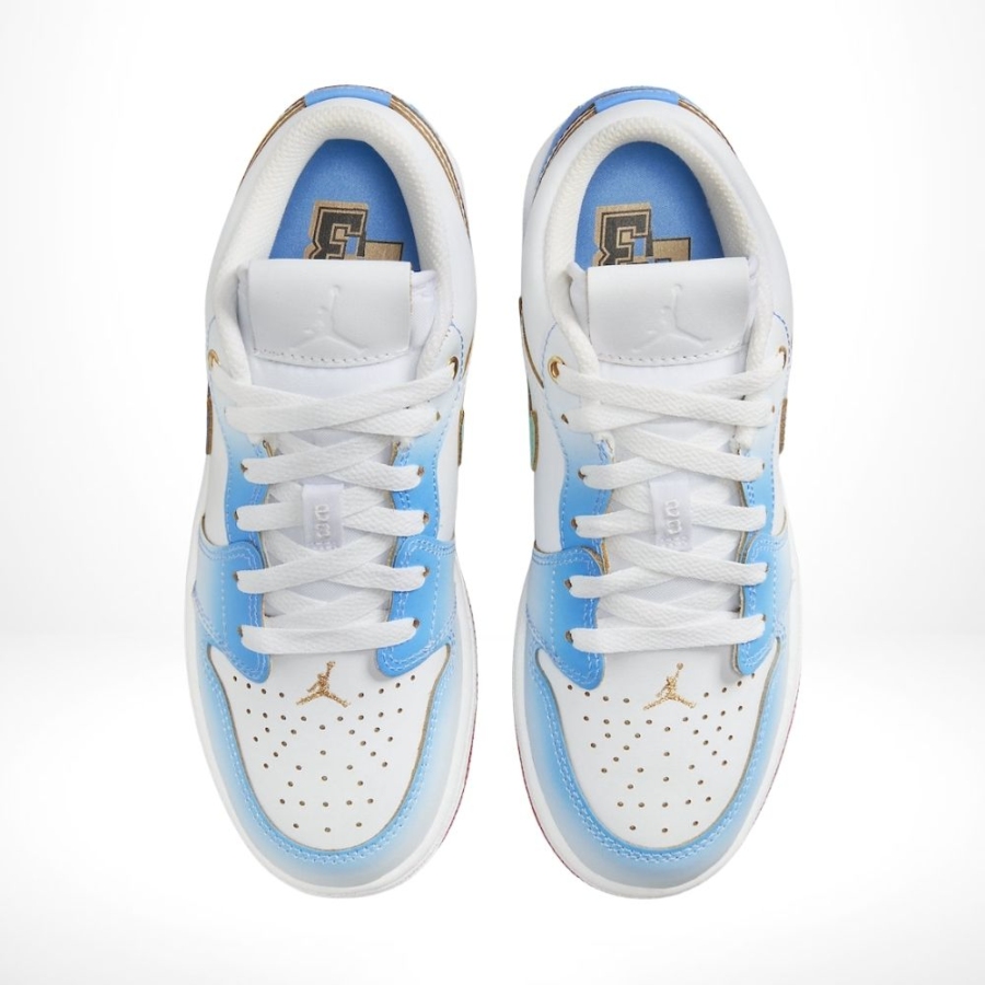 Top-down view of the Air Jordan 1