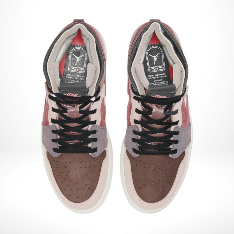 Top-down view of the Air Jordan 1