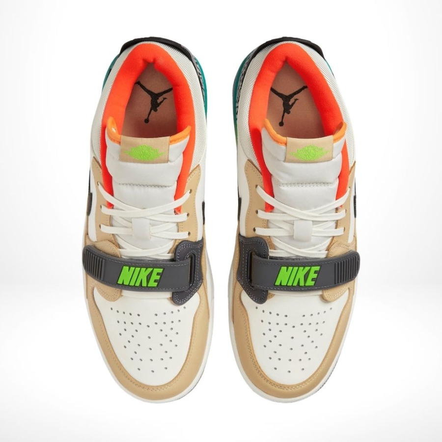 Top-down view of the Air Jordan