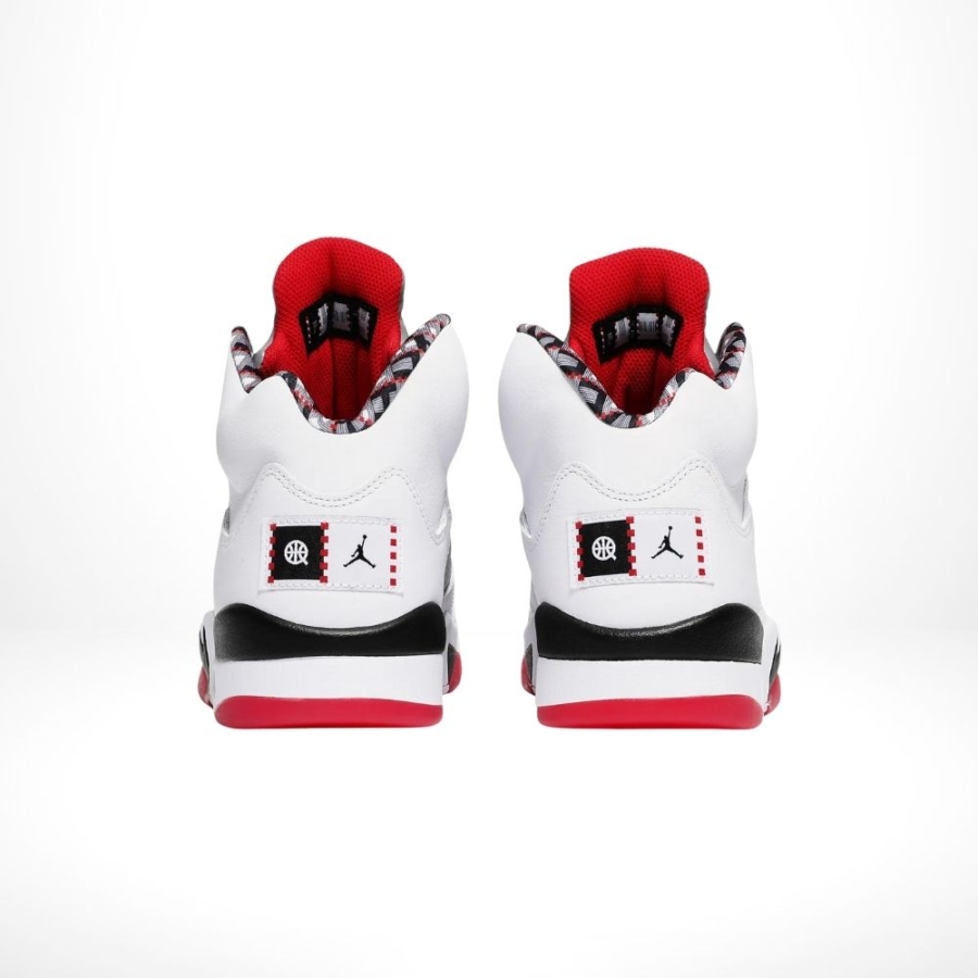 Rear view of the Air Jordan 5
