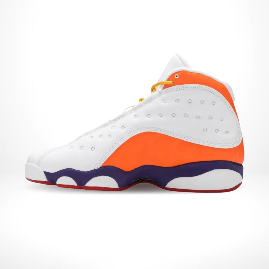 Medial side view of the Air Jordan 13