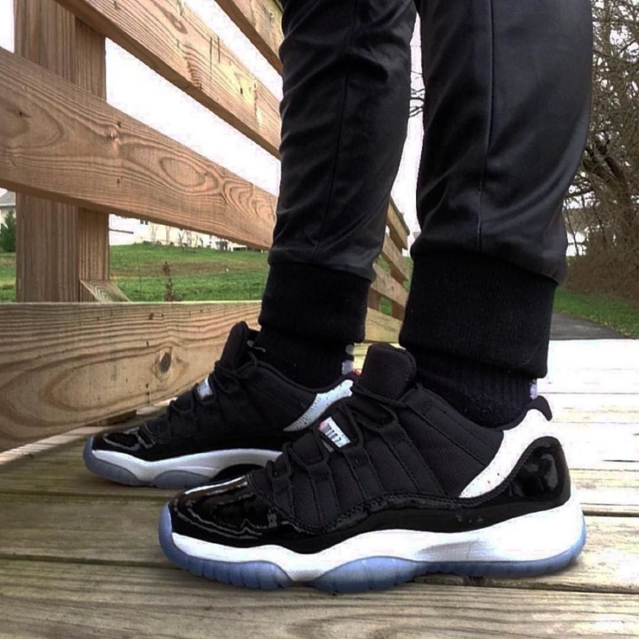 On-foot of the Air Jordan 11