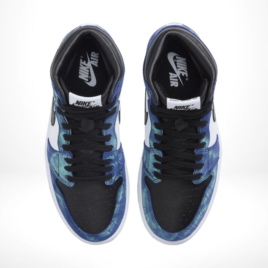Top-down view of the Air Jordan 1