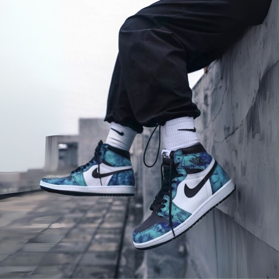 On-foot of the Air Jordan 1