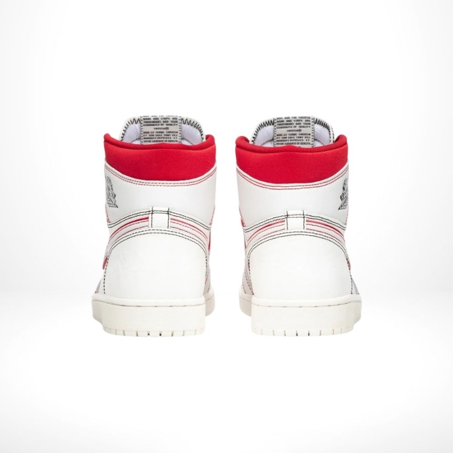 Rear view of the Air Jordan 1