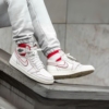 On-foot of the Air Jordan 1