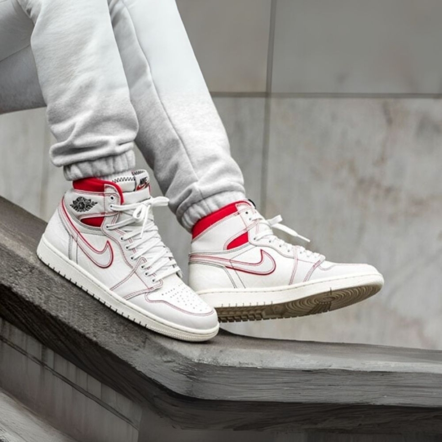 On-foot of the Air Jordan 1