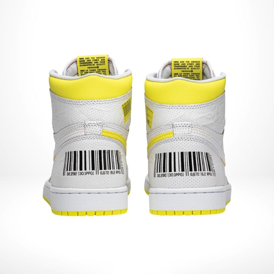 Rear view of the Air Jordan 1