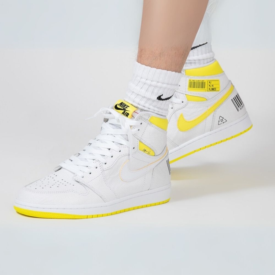 On-foot of the Air Jordan 1