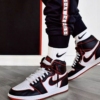 On-foot of the Air Jordan 1