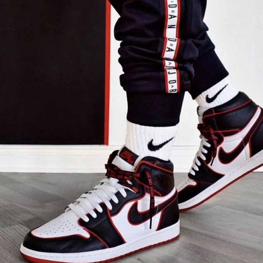 On-foot of the Air Jordan 1