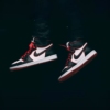 On-foot of the Air Jordan 1