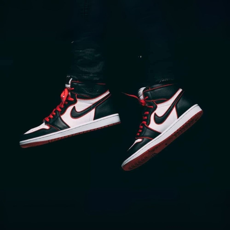On-foot of the Air Jordan 1