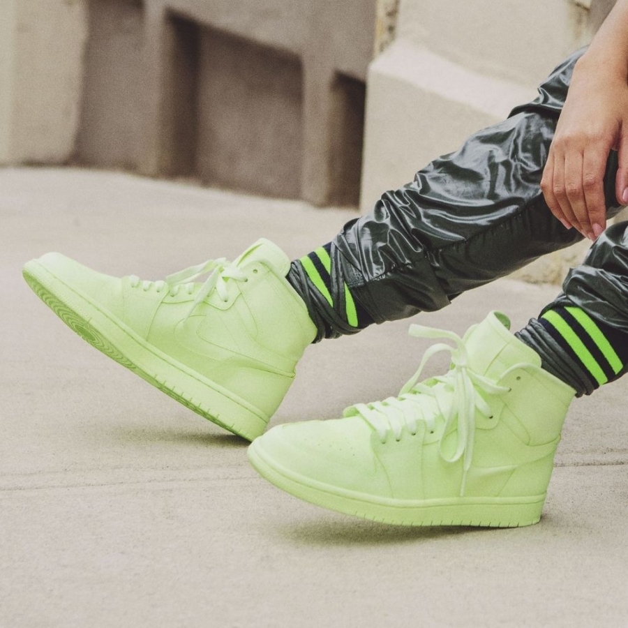 On-foot of the Air Jordan 1