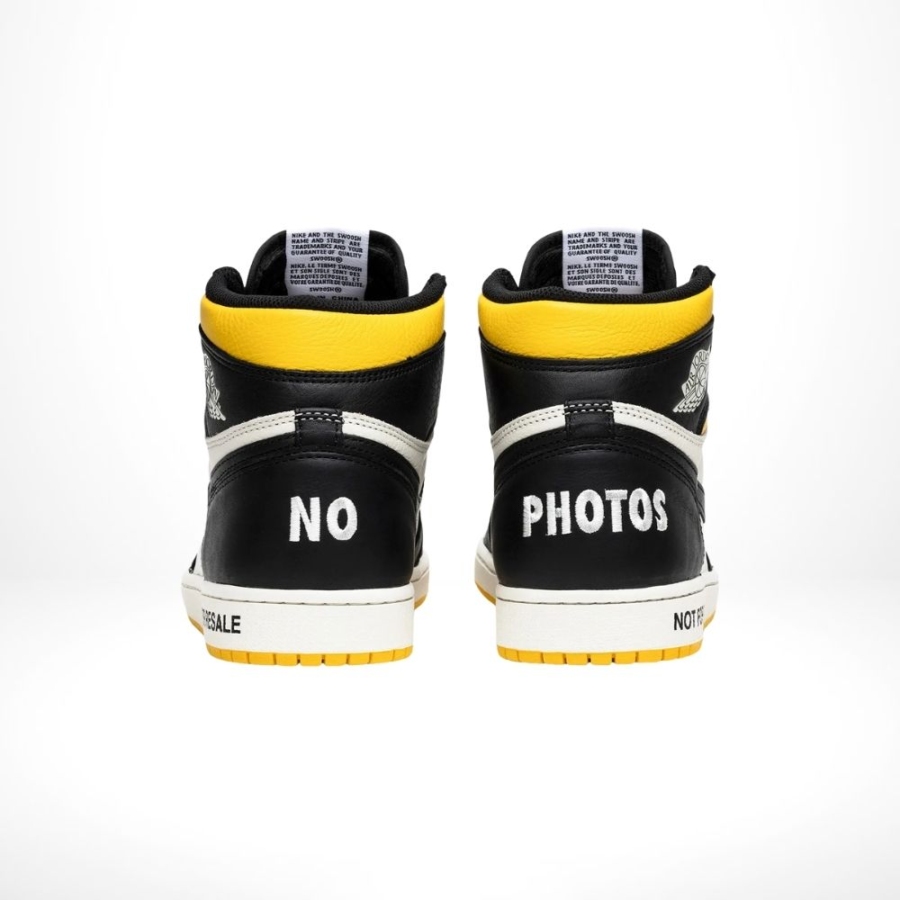 Rear view of the Air Jordan 1