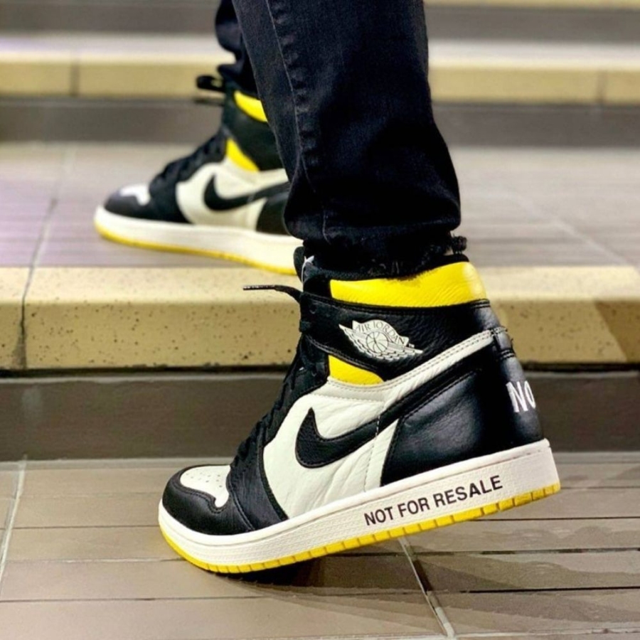 On-foot of the Air Jordan 1