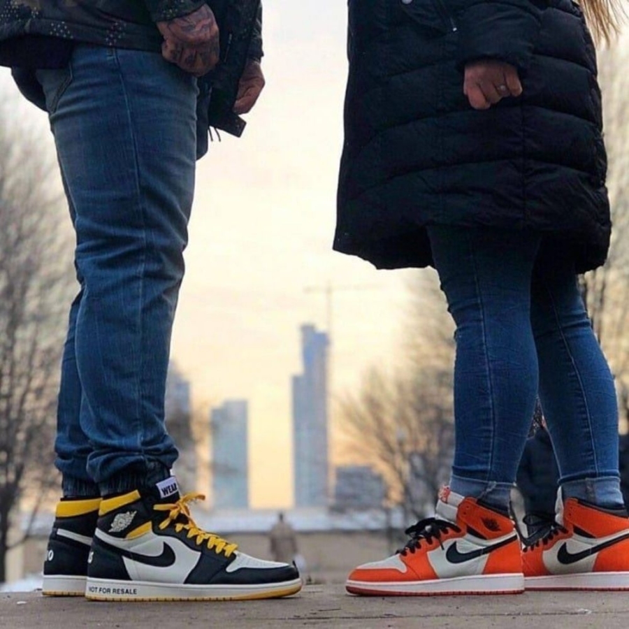 On-foot of the Air Jordan 1