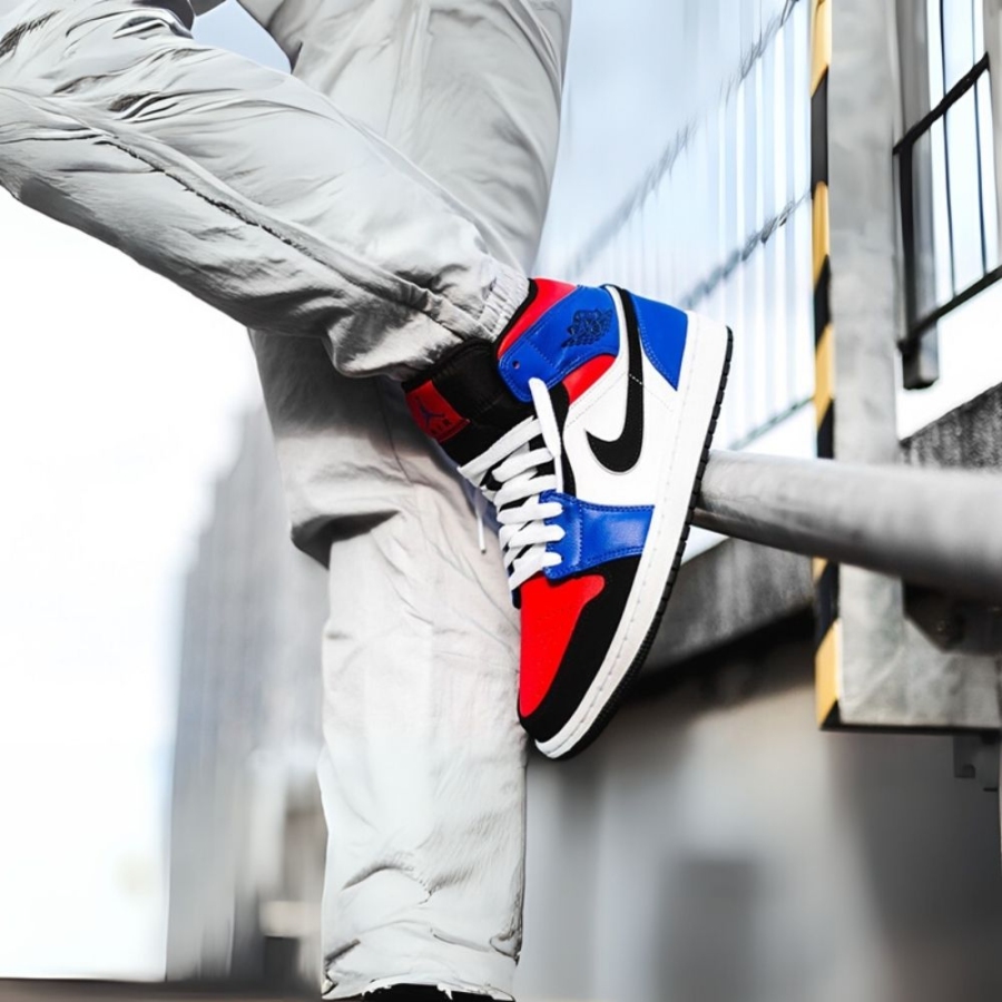 On-foot of the Air Jordan 1