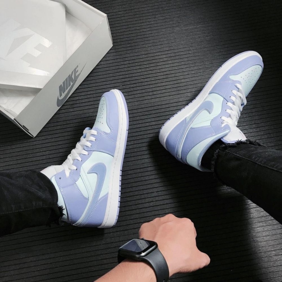 On-foot of the Air Jordan