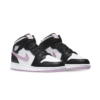 Angled front view of a full pair of Air Jordan 1