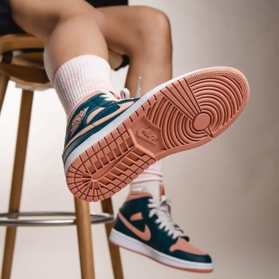 On-foot of the Air Jordan 1