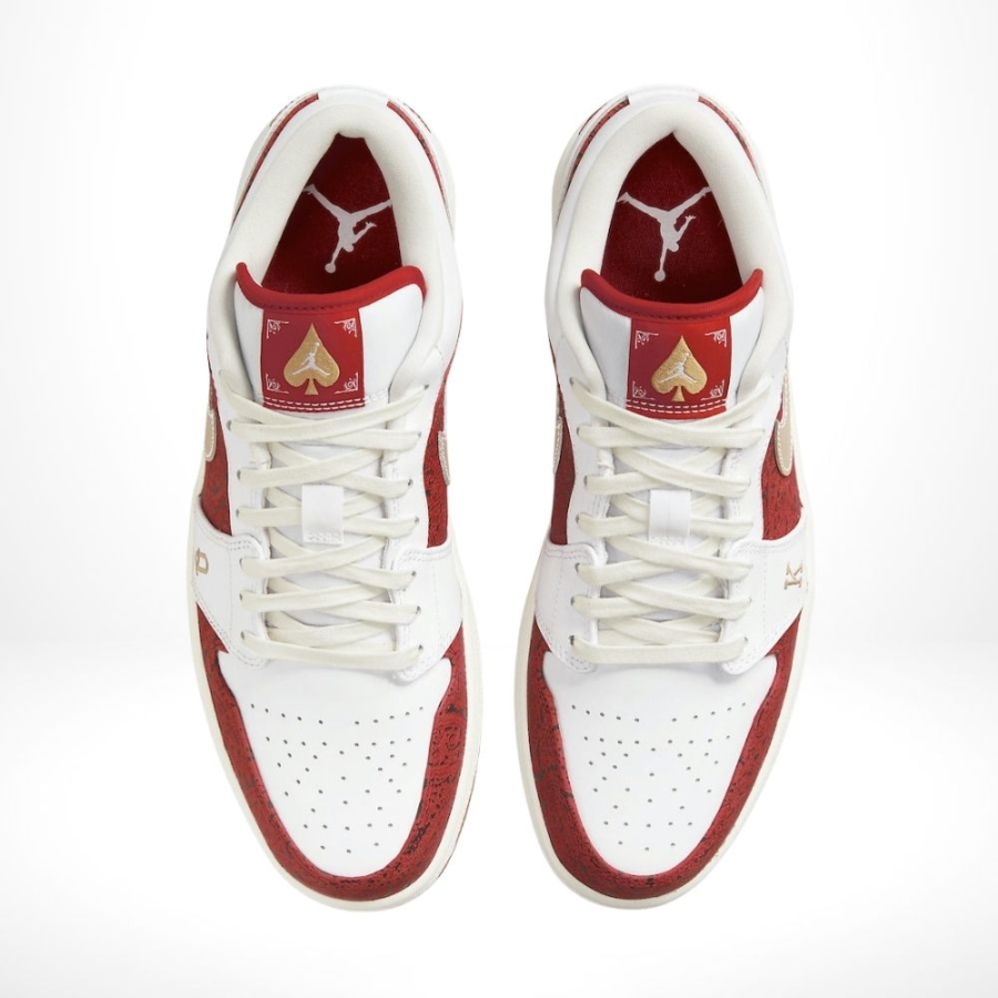 Top-down view of the Air Jordan 1