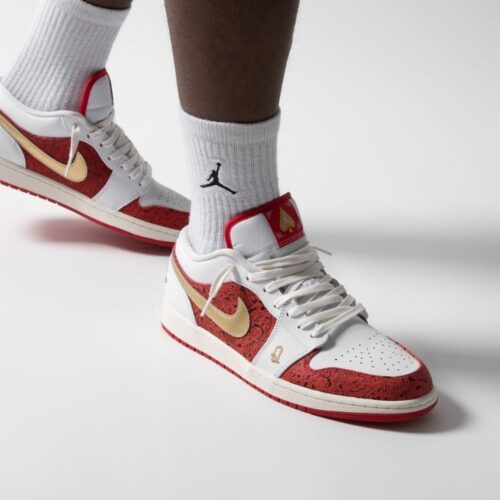 On-foot of the Air Jordan 1