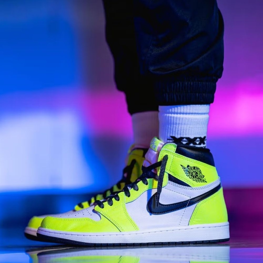 On-foot of the Air Jordan 1