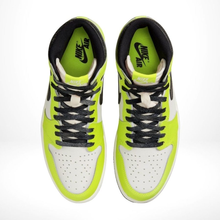 Top-down view of the Air Jordan 1
