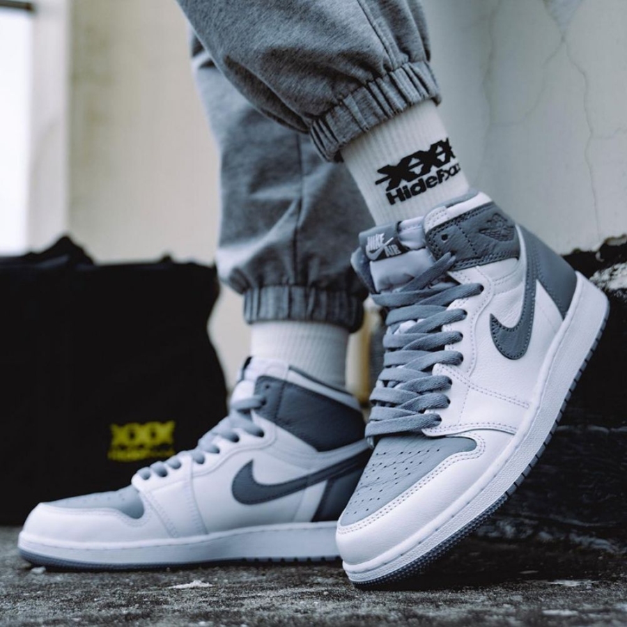 On-foot of the Air Jordan 1
