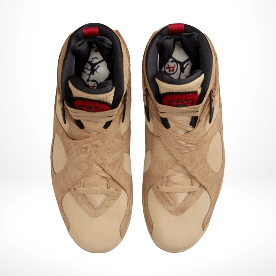 Top-down view of the Air Jordan 8