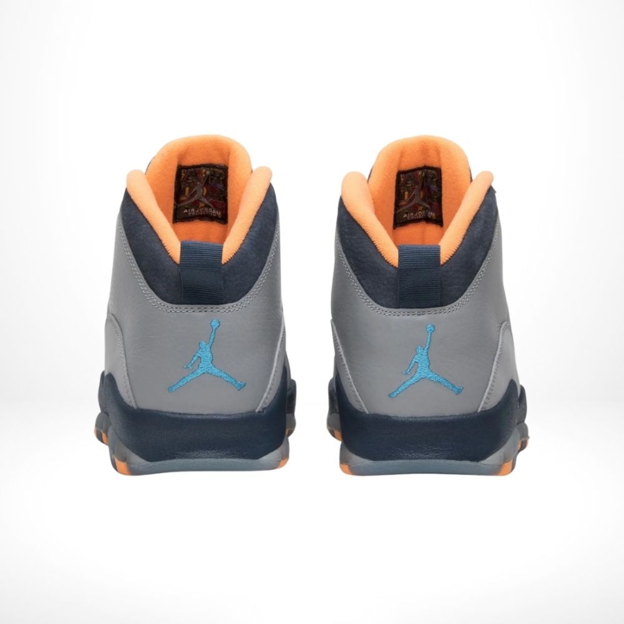 Rear view of the Air Jordan 10