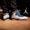 On-foot of the Air Jordan 10