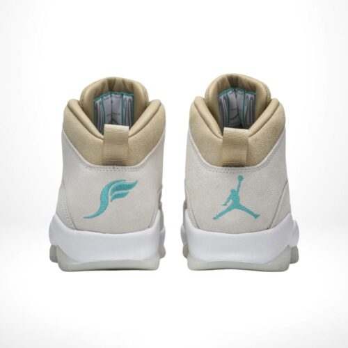 Rear view of the Air Jordan 10