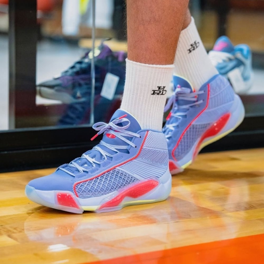 On-foot of the Air Jordan 38