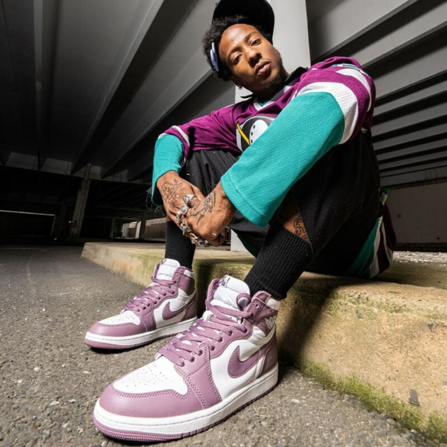 On-foot of the Air Jordan 1