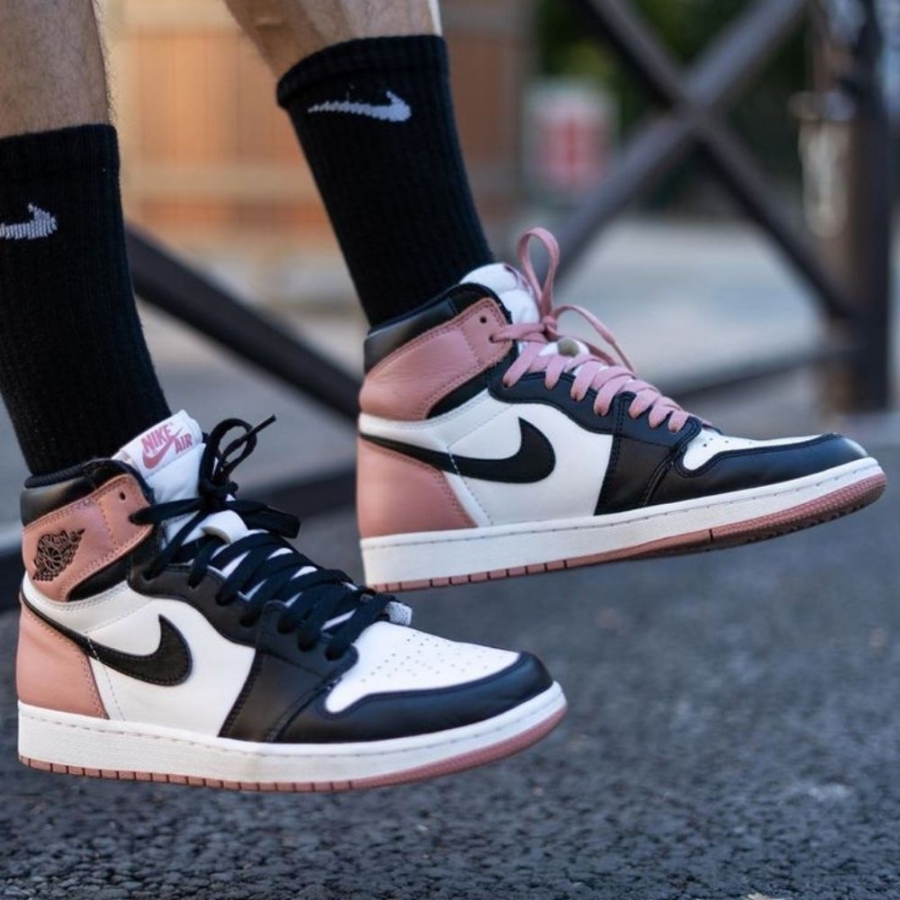 On-foot of the Air Jordan 1