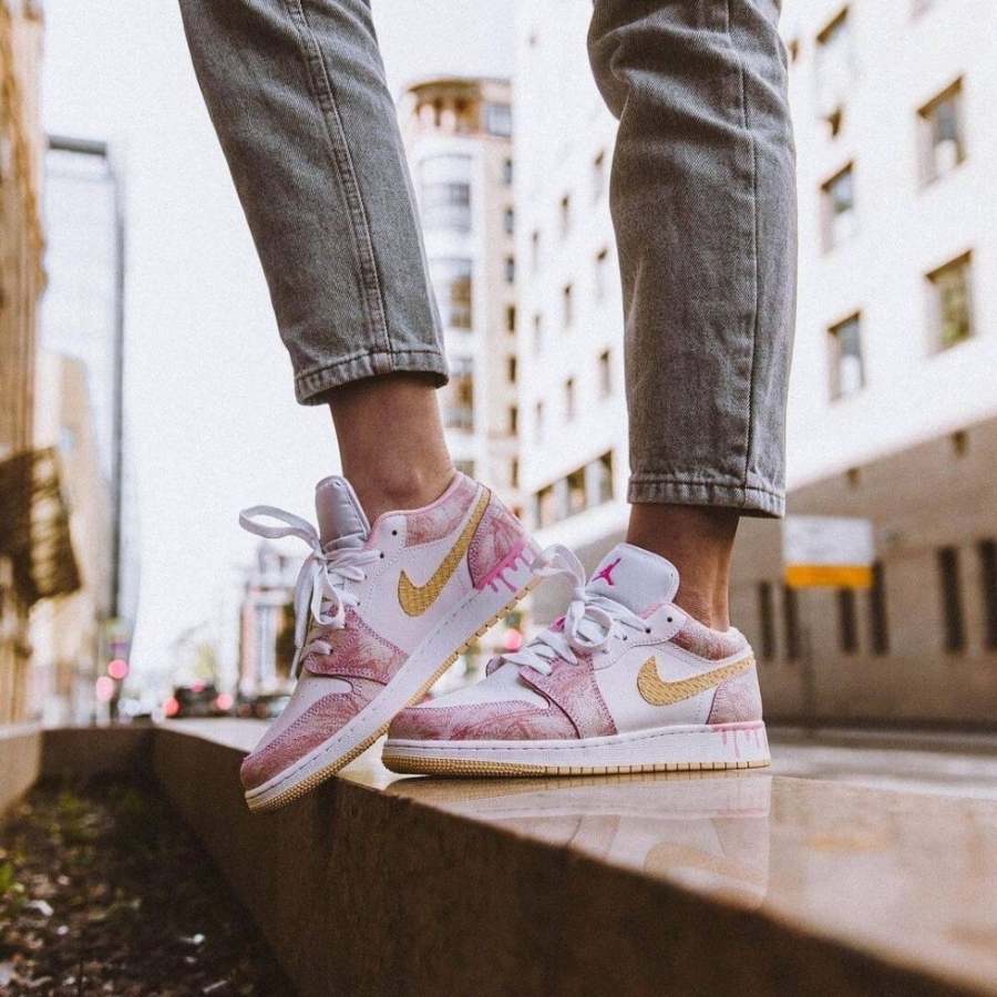 On-foot of the Air Jordan 1