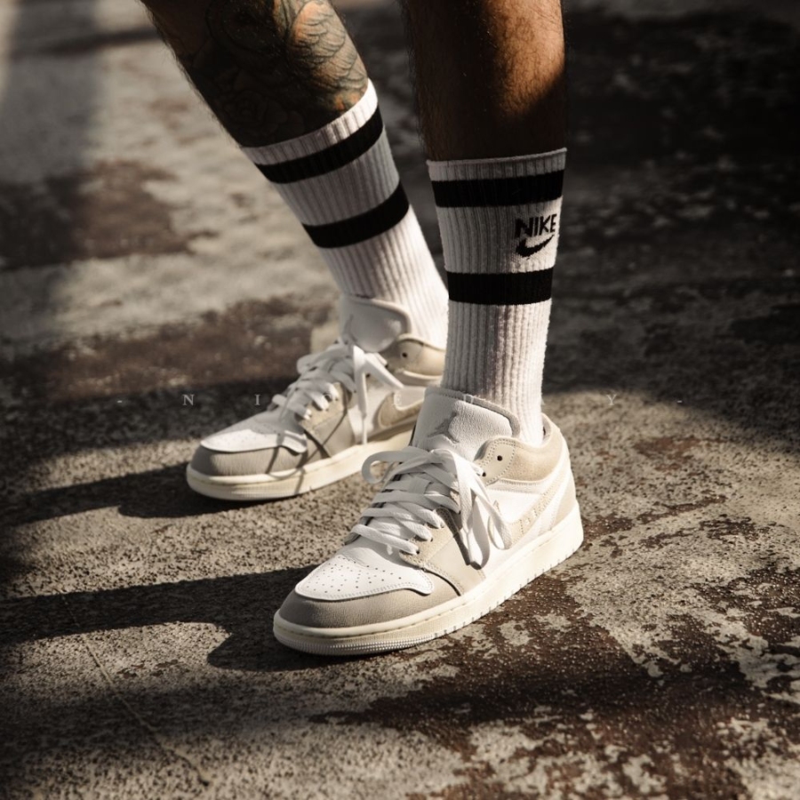On-foot of the Air Jordan 1