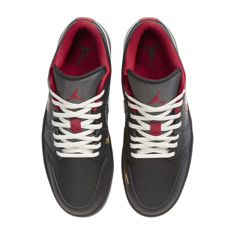 Top-down view of the Air Jordan 1