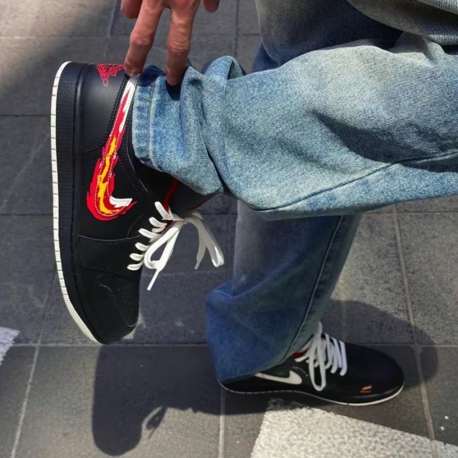 On-foot of the Air Jordan 1