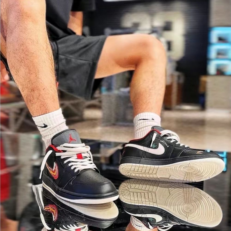 On-foot of the Air Jordan 1