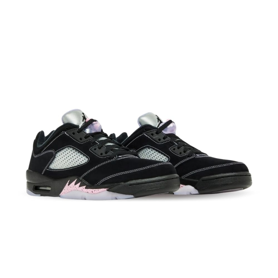 Angled front view of a full pair of Air Jordan 5