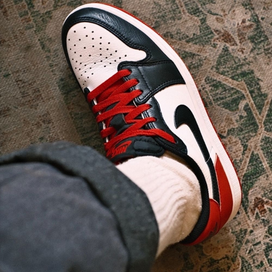 On-foot of the Air Jordan 1