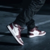 On-foot of the Air Jordan 1