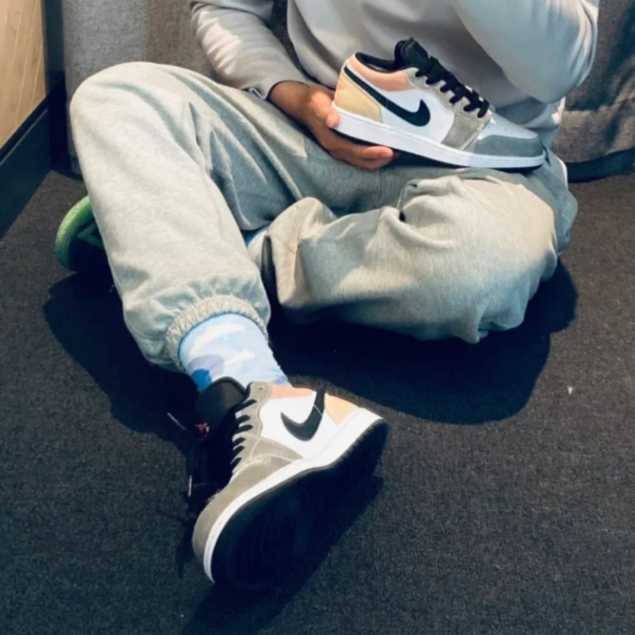 On-foot of the Air Jordan 1